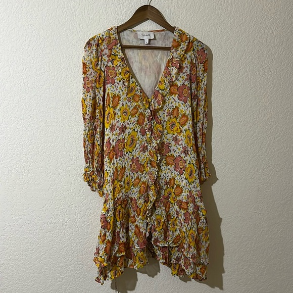 Cleobella | Audrey Lucia Floral Print Tiered Mini Dress M - Picture 2 of 7